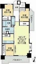 トーカンマンション六本松の物件間取画像